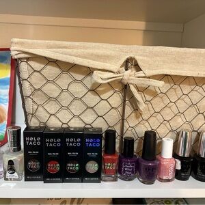 Holo Taco Nail Polish Set - Black, Purple, Pink